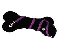 Croci My Lord Leatherette Lead Leash, 120 mm x 15 mm, Purple