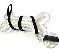 Croci My Lord Leatherette Lead Leash, 120 mm x 20 mm, Black