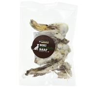 Croci Niki Natural Barf - Rabbit Ears with Fur, natural snack for dogs, ideal for the Barf Diet, 5 pcs, 100g