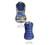 Croci Padded Jacket for Dogs Military Blues 10 cm 1 Count 100 g