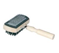 Croci Slicker Wooden Handle Double Sized Brush