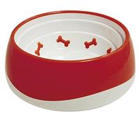 croci TPR Bone Bowl, 16.8 x 6 cm, 550 ml, Red