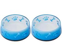 croci TPR Doggy Bowl, 300 ml, Blue (Pack of 2)