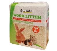 Croci Wood Litter, 4 kg, For Small Animals, Pet Owners with Rabbits