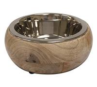 Croci Wood/Steel Bowl Gryfino 800ml