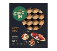CROC'IN - Edible Bowls to Fill Neutral - Base for Pastry or Aperitifs - Finger Food - Handmade and Vegan - 60 Pieces