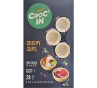 CROC'IN - Pesto Tartlet Shells - Edible Savoury Appetizer Basil Pesto Mini Pastry Cases - Artisanal Confection - 24 Pieces
