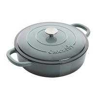 Crock-Pot 112001.02 Artisan Enameled Cast Iron Braiser W/Lid, Slate Gray