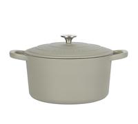 Crock Pot Artisan 5-Quart Round Cast Iron Dutch Oven Pot With Lid - Matte Green