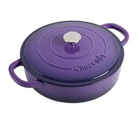 Crock-Pot Artisan Enameled Cast Iron Braiser W/Lid, 5 Quart, Lavender Purple