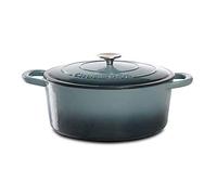 Crock-Pot Artisan Oval Enameled Cast Iron Dutch Oven, 7-Quart, Slate Gray