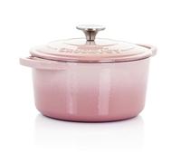 Crock-Pot Artisan Round Enameled Cast Iron Dutch Oven, 3-Quart, Blush Pink