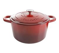 Crock-Pot Artisan Round Enameled Cast Iron Dutch Oven, 3-Quart, Gradient Red