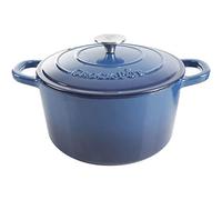 Crock-Pot Artisan Round Enameled Cast Iron Dutch Oven, 5-Quart, Blue
