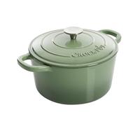 Crock Pot Artisan Round Enameled Cast Iron Dutch Oven, 5-Quart, Pistachio Green