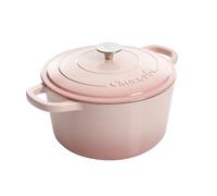 Crock-Pot Artisan Round Enameled Cast Iron Dutch Oven, 7-Quart, Blush Pink