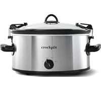 Crock-Pot Cook & Carry 6-Quart Oval Portable Manual Slow Cooker | Stainless Steel (SCCPVL600S)