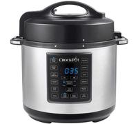 Crock-Pot Express Pressure Cooker CSC051, 12-in-1 Programmable Multi-Cooker, Slow Cooker, Steamer and Saute, 5.6 Litre, Stainless Steel