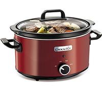 Crock-Pot SCV400RD Slow Cooker, Removable Easy-Clean Ceramic Bowl, 3.5 Litre (3-4 People), Red