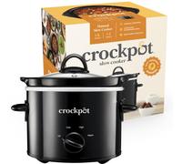 Crock-Pot Slow Cooker | Removable Easy-Clean Ceramic Bowl | 1.8 L Small Slow Cooker (Serves 1-2 People) | Energy Efficient | Black [CSC080]