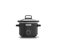 Crock-Pot Slow Cooker | Removable Easy-Clean Ceramic Bowl | 2.4 L (1-2 People | Energy Efficient | Black [CSC046]