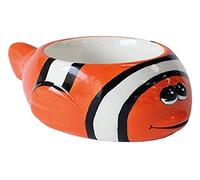 Crockery Critters Egg Cup from Deluxebase - Clown Fish Ceramic Egg Holder, Cute Animal Shaped Boiled Egg Cups for Kids and Adults. Fun Novelty Gifts, Kitchen Decor and Tableware.