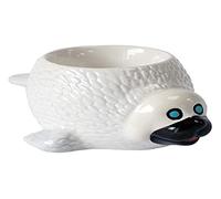 Crockery Critters Egg Cup from Deluxebase - Seal Ceramic Egg Holder, Cute Animal Shaped Boiled Egg Cups for Kids and Adults. Fun Novelty Gifts, Kitchen Decor and Tableware.