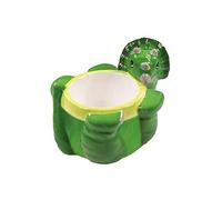Crockery Critters Egg Cup from Deluxebase - Triceratops Ceramic Egg Holder, Cute Animal Shaped Boiled Egg Cups for Kids and Adults. Fun Novelty Gifts, Kitchen Decor and Tableware.