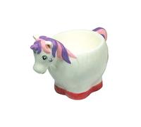 Crockery Critters Egg Cup from Deluxebase - Unicorn Ceramic Egg Holder, Cute Animal Shaped Boiled Egg Cups for Kids and Adults. Fun Novelty Gifts, Kitchen Decor and Tableware.