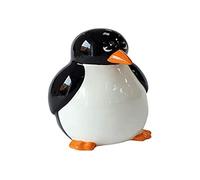 Crockery Critters Money Box from Deluxebase - Penguin Piggy Bank. Cute Animal Shaped Coin Holder, Cash Jar and Money Box for Kids and Adults. Fun Money Saving Box, Novelty Gift & Home Decor.