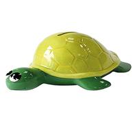 Crockery Critters Money Box - Sea Turtle from Deluxebase. Hand-Painted Ceramic Animal Piggy Bank, Novelty Turtle Money Bank with Easy-Access Removable Rubber Stopper