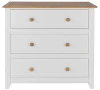 Crockett White 3 Drawer Chest