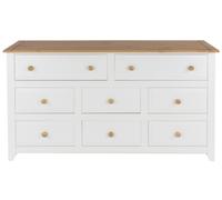 Crockett White Multi Drawer Wide Chest