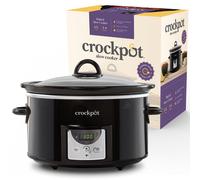 Crockpot Digital Slow Cooker | 3.5 L (3-4 People) | Programmable Countdown Timer | UK 3 Pin Plug | Black [CSC113]