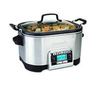 Crockpot Multi-Cooker| Programmable with Slow Cooker, Saute, Roaster & Food Steamer| 5.6L (6-7 People) | Removable Bowl [CSC024]