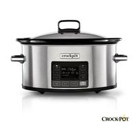 Crockpot Timeselect 5.6L Digital Slow Cooker, Programmable Timer, Countdown Display, Auto Keep Warm, Dishwasher Safe Bowl