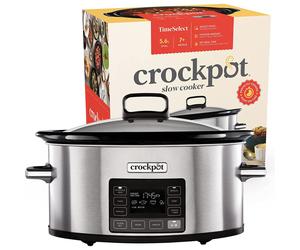 Crockpot TimeSelect Digital Slow Cooker 5.6 L Stainless Steel [CSC066]