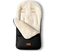 CrocNFrog Premium Universal Baby Footmuff for Pram - Winter Ivory North Polar Plush Lining - Waterproof Windproof Cosy Toes - Winter Sleeping Bag for Stroller or Pushchair