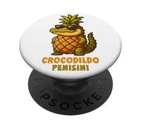 Crocodildo Crocodile Italian Brainrot Meme Kids Men Women PopSockets Adhesive PopGrip