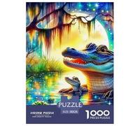 Crocodile, 1000-piece Jigsaw, Calming Yet Stimulating Indoor Activity, Perfect for Keepsakes Or Gallery Walls, Suitable for Ages 8+, 38x26cm/1000pcs