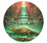 Crocodile 1000 Piece Jigsaw Puzzles What Happens Next Educational Games for Adults And Kids 1000pcs (67.5x67.5cm)