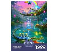 Crocodile 1000 Piece Paper Jigsaw Puzzle What Happens Next Educational Games for Adults And Kids 70x50cm/1000pcs