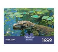 Crocodile 1000 Piece Paper Jigsaw Puzzles Wildlife What Happens Next Beautiful Decoration for Adults And Kids 70x50cm/1000pcs