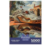 Crocodile 1000pcs Paper Jigsaw Puzzles Animation What Happens Next Beautiful Decoration for Adults And Kids 70x50cm/1000pcs