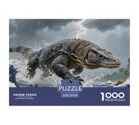 Crocodile 1000pcs Wildlife Paper Jigsaw Puzzle Puzzle What Happens Next Puzzle Educational Games for Adults And Kids 70x50cm/1000pcs