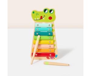 Crocodile Alligator Wooden Xylophone Toddler Toy Ages 18 Mths+ BRAND NEW