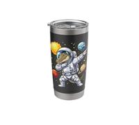 Crocodile Astronaut Alligator Dabbing Funny Space Animal Stainless Steel Insulated Tumbler