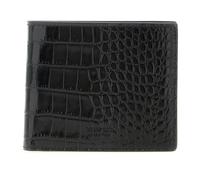 Crocodile Bi-fold Wallet - male - Tom Ford - Wallets & Cardholders - Black - ONE SIZE - Accessories ONE SIZE