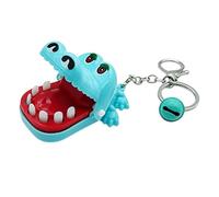 Crocodile Bite Keychain Toy, 6cm Interactive Finger Biting, Animal Gag Toy with Spring Jaw Design, Durable Funny Stress Relief Keychain with Style, Prank for Kids Party Use