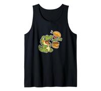 Crocodile Burger Attack Cartoon Tank Top